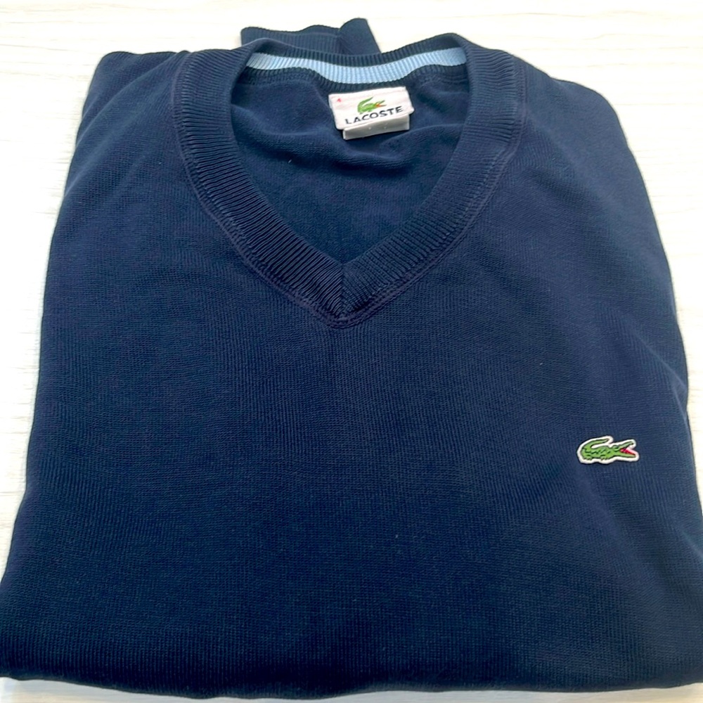 Men Navy Lacoste Sweater